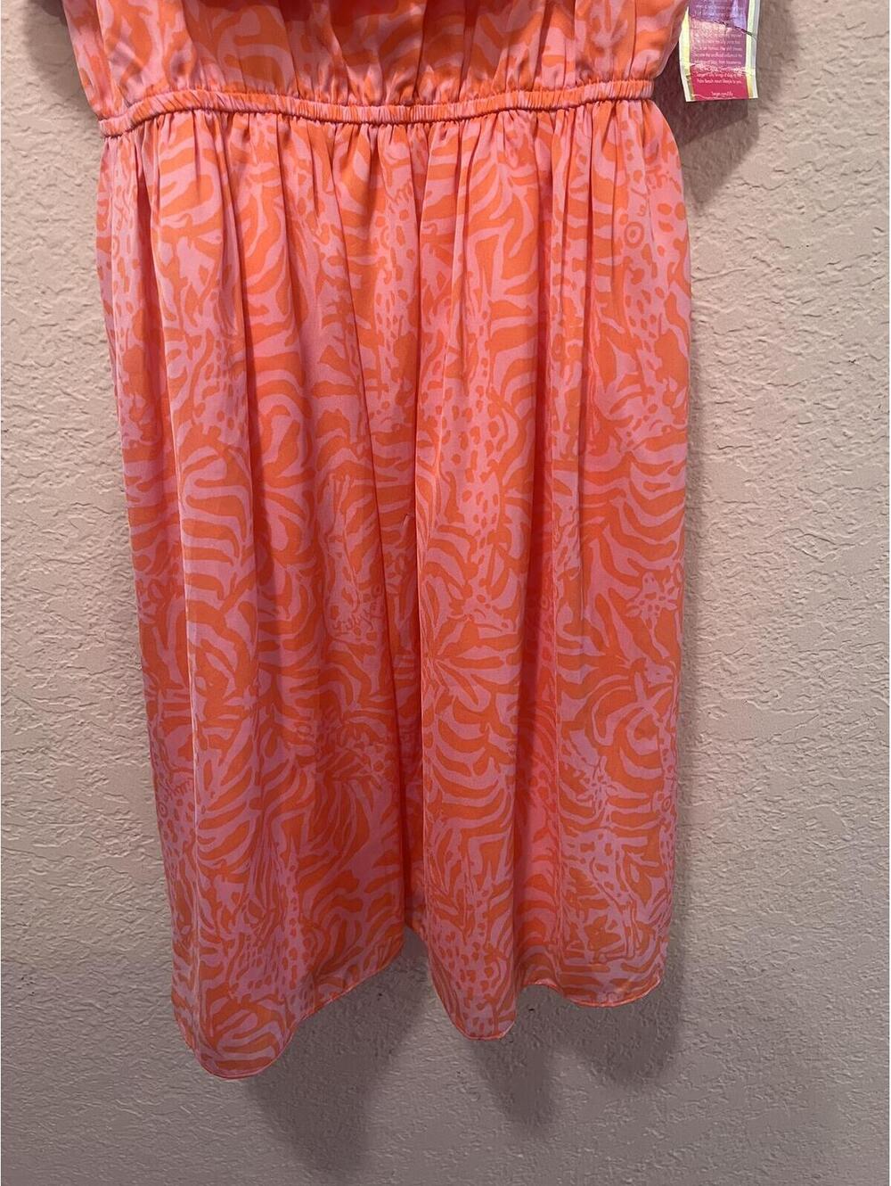 Lilly Pulitzer Pink Orange Ruffle Sundress Small NWT - Picture 6 of 11